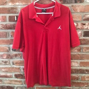 Jordan Brand Red Polo Shirt